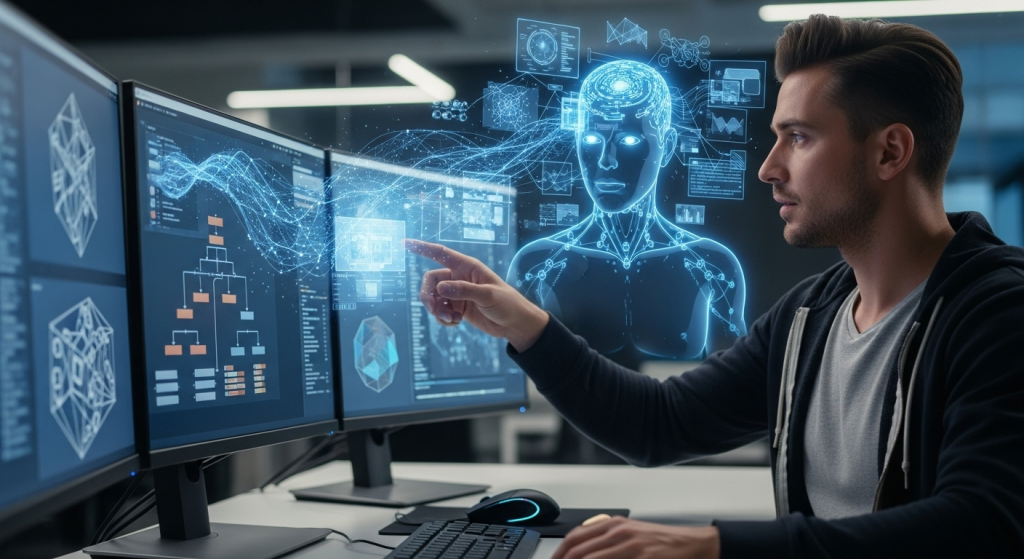 人機協作處理大型檔案，一位使用者與AI合作，引導AI理解專案架構，解決AI搞不定的大專案問題。