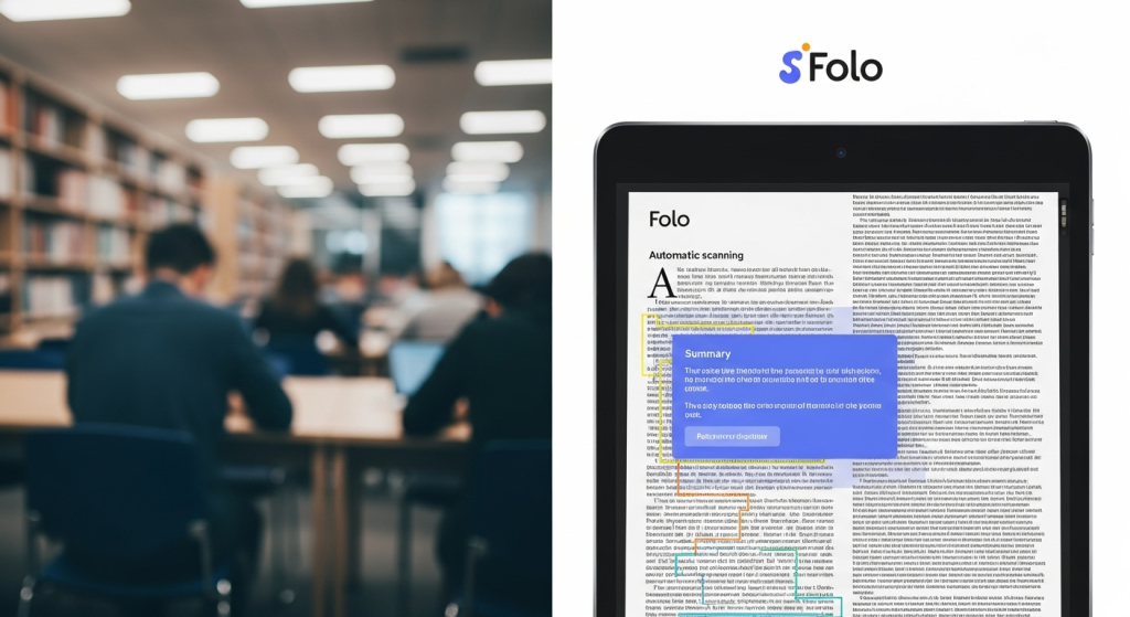 Folo 內建的 AI 文章摘要工具，將長篇文章自動掃描並濃縮成精華重點，展現 AI 輔助學習的高效率。