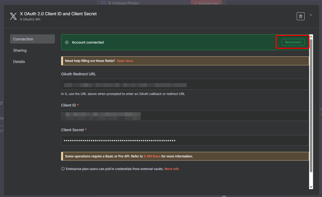 重新回到n8n X憑證進行驗證