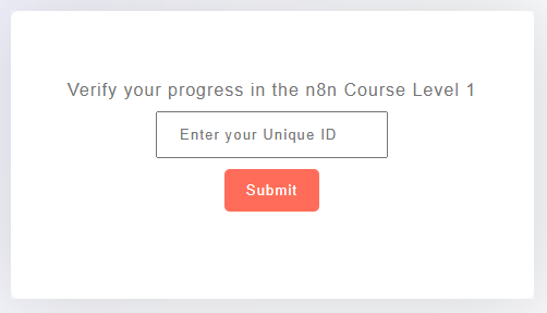 n8n Level 1 課程進度檢查