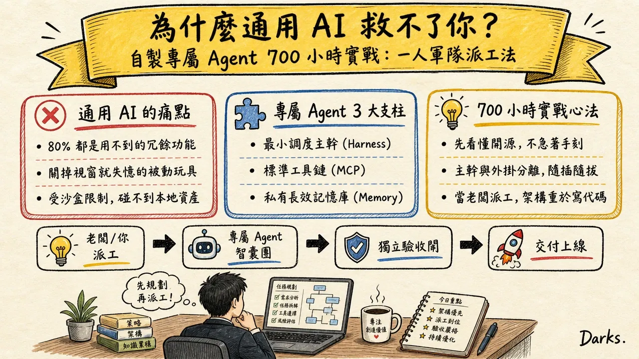 自製專屬 AI Agent 700小時實戰經驗分享