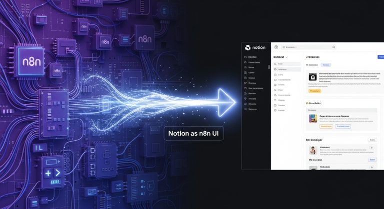 n8n Notion API 串接教學,打造自動化操作介面,Notion 作為 n8n 前端 UI,簡化工作流程,圖解整合指南。